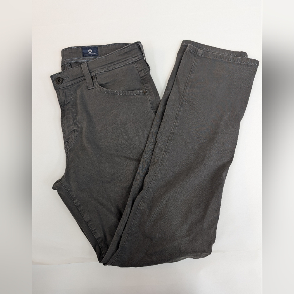 AG Adriano Goldschmied slim straight gray pants "the Everett" 32 x 32 [54]
